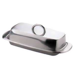 Stainless Steel Butter Dish and Lid