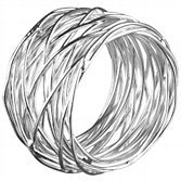 Nest Napkin Ring - Silver