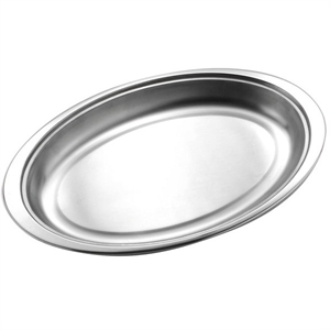 Stainless Steel Oval Dish - 25CM