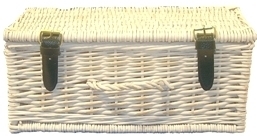 White Washed Willow Hamper - Small