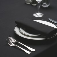 Tablecloths & Napkins Hire - Siena Luxury Black Tablecloth