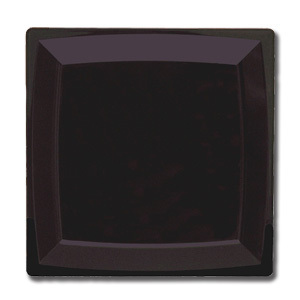 Max Square Black Plate 23cm