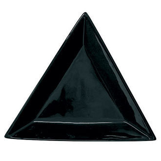 Max Black Triangular Plate 18cm