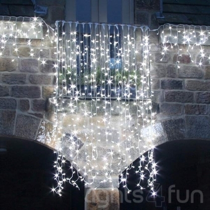 500 White LED Outdoor Curtain Light