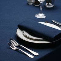 Tablecloths & Napkins Hire - Siena Luxury Navy Tablecloth