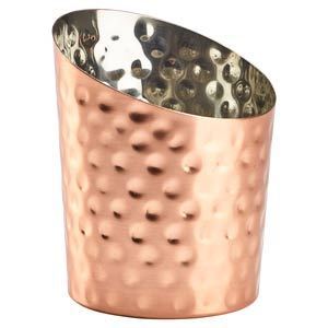 Tapered Copper Presentation Cup - Hammered