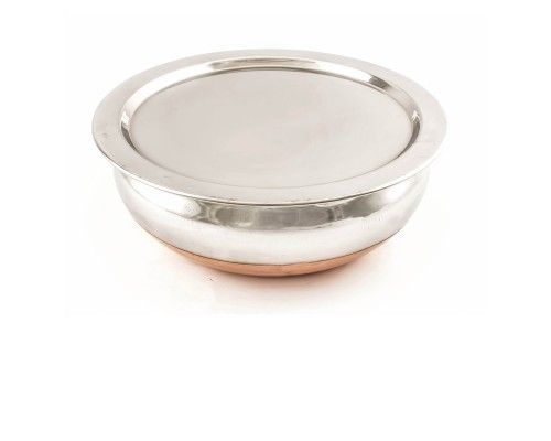 Copper Bottom Bowl & Cover - Large