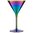 Madonna Rainbow Martini Cocktail Glass