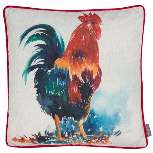 Handpainted Rooster Cushion