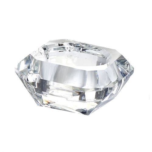 Diamond Glass Tealight Candle Holder