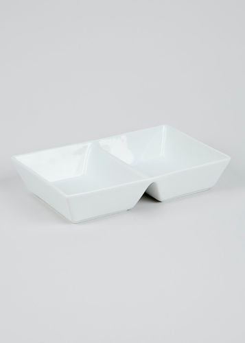2 Section Snack Serving Dish