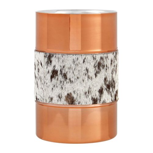 Copper and Cowhide Wine Cooler