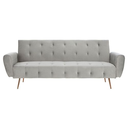 Shoreditch Grey Velvet Sofa