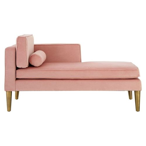 Kendal Pink Velvet Chaise Longue
