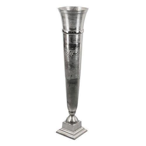 Stirling Antique Silver Trumpet Vase - 90cm