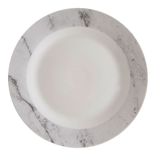 Bolzano White Marble Desert Plate - 23cm
