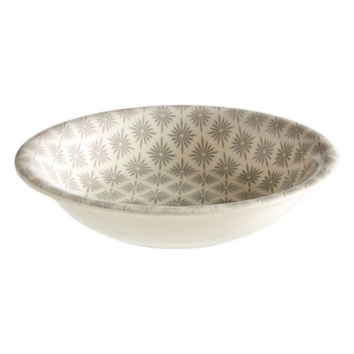 Ariana Grey Geometric Bowl - 18cm