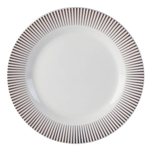 Aiona White Spoke Desert Plate - 23cm