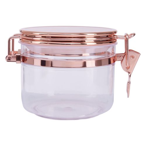 Capri Clear Copper Top Canister - Small