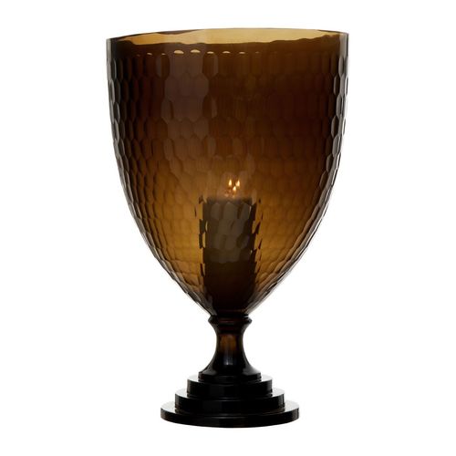 Cavanagh Black Honeycomb Hurricane Vase - Large