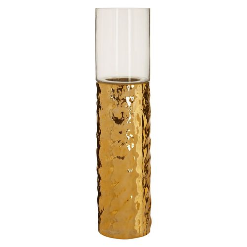 Harper Gold Pillar Candle Holder - H62cm