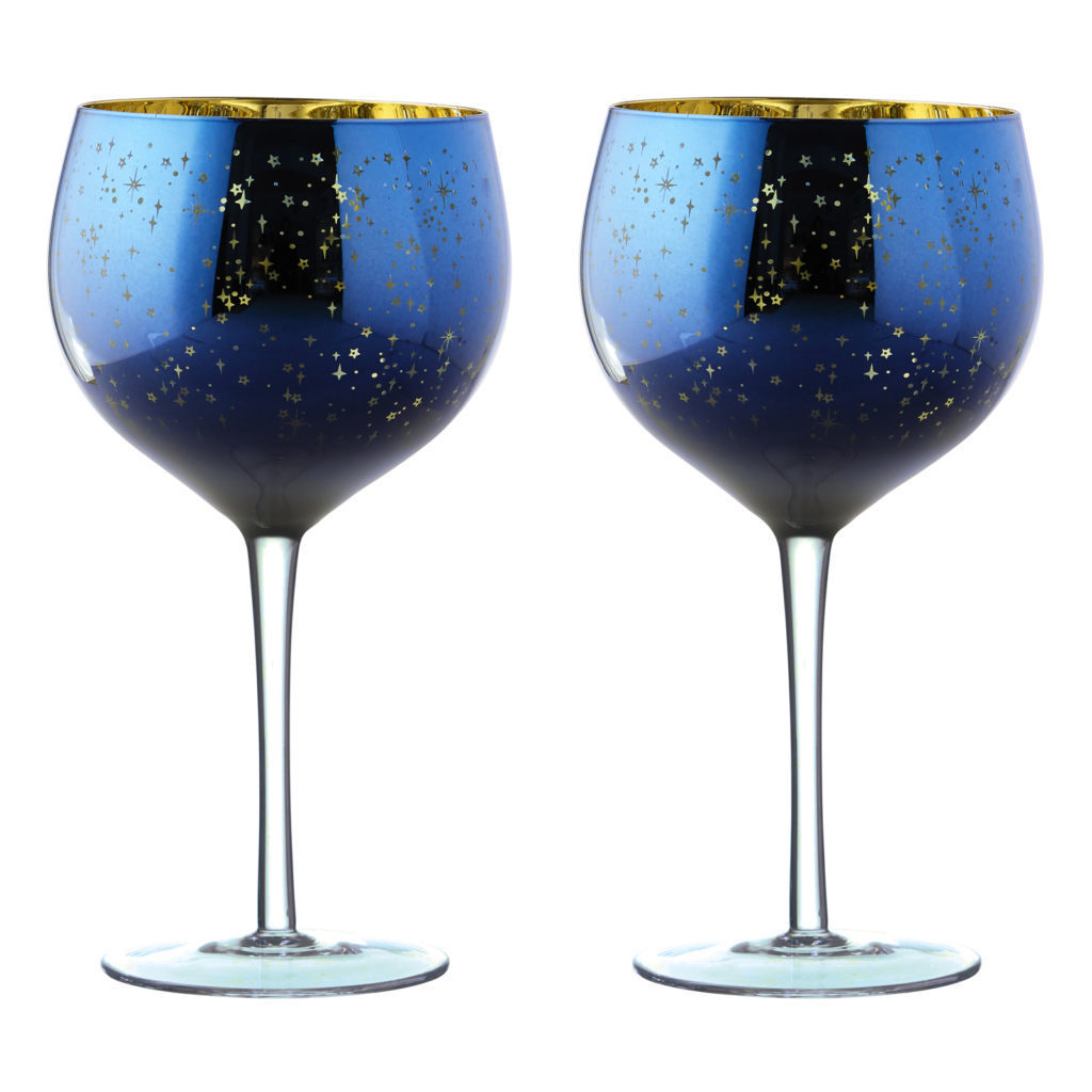 Starlight Blue Goblet Gin Glass