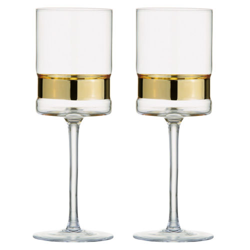 Savoy Luxe Gold Band Wine Glass