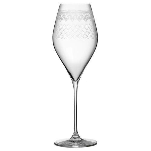 Lady Hamilton Vintage Etched Bacci Wine Glass